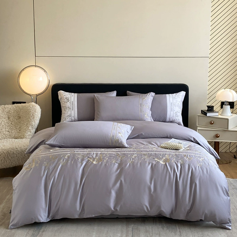 (Totten) Cabaln Home Textile 2024 новая полностью хлопковая вышивка четыре предмета бабочка любовь