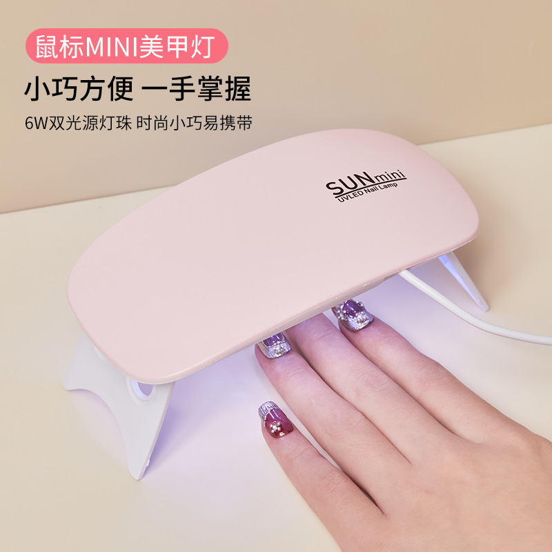 Manicuría de mano una lámpara de manicuras lámpara de almacenamiento de energía portátil mini mini monstruo de secado rápido luz de terapia de uñas lámpara de horno