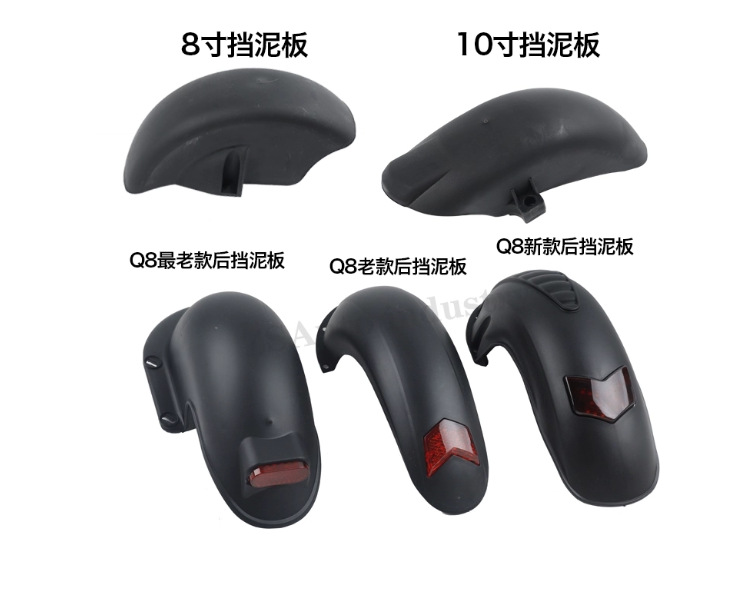 Xilop Q8 Original Accessories 10inch Rear Fender Front Fender Electric Scooter Rear Guard Front Mudguard
