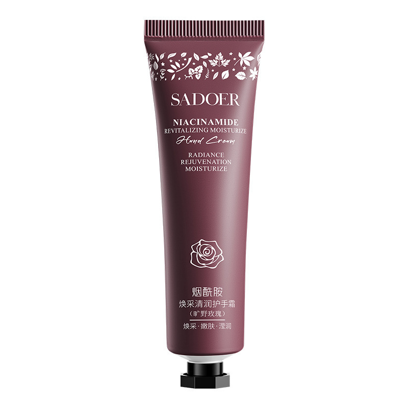 SADOER nicotinamida crema de manos humectante anti-agrietamiento crema de manos para el cuidado de la piel de otoño y invierno, pequeña rama de alto valor al por mayor