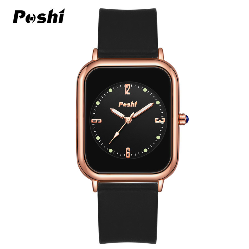 Poshi reloj mujer estudiante reloj de mujer de moda coreana simple reloj de cuarzo reloj de los hombres reloj de pareja