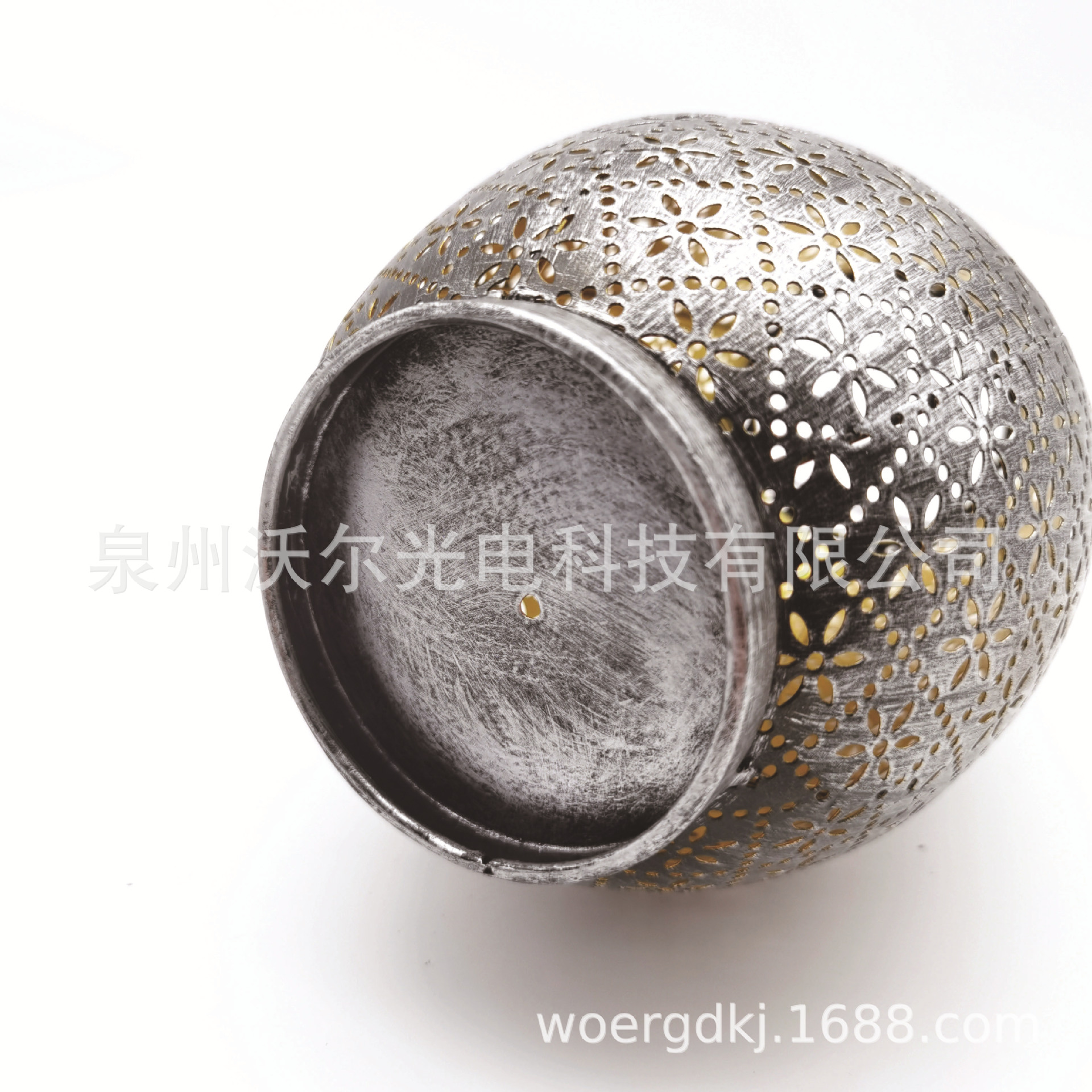 LED 雪花镂空太阳能灯笼花园庭院装饰灯草坪灯挂树灯IP65掌柜推荐