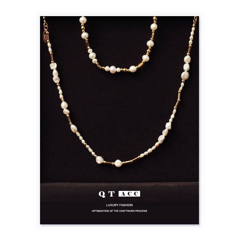 Designer elements: Natural pearls, European and American light luxury temperament, niche exquisite necklace and bracelet pairing_voghion.com