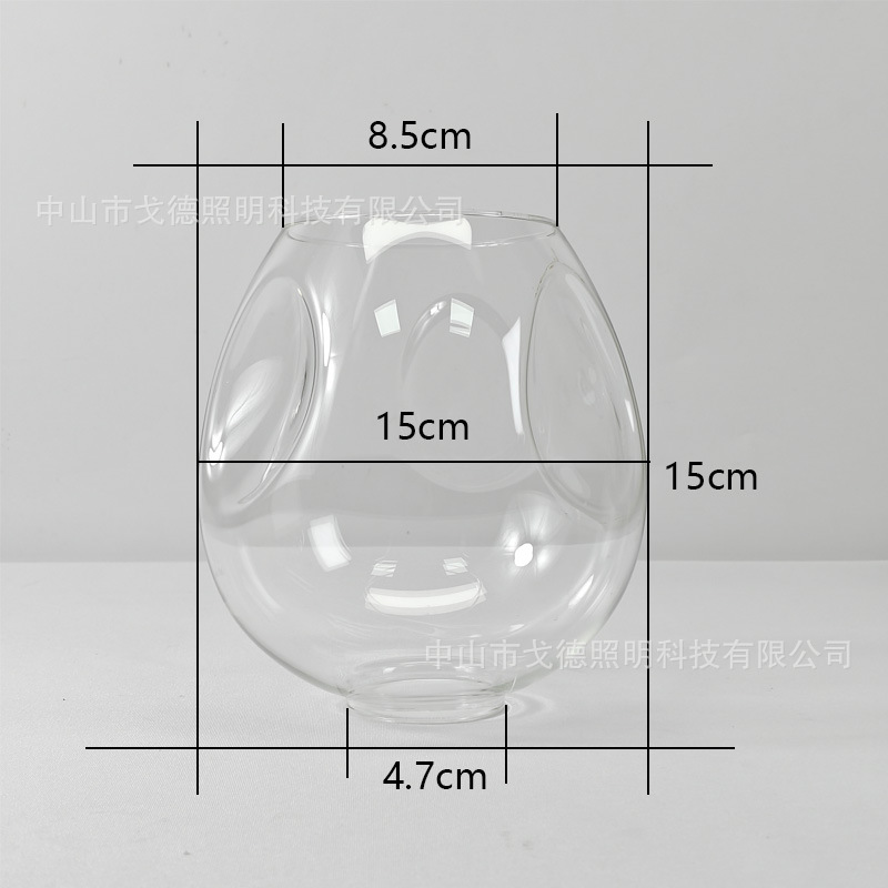 골판지 폼이 있는 오목하고 볼록한 투명 D15cm