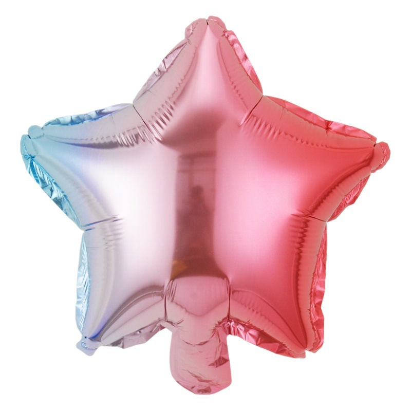 Tablero de luz de color sólido 10 pulgadas estrella de cinco puntas película de aluminio globo Festival boda fiesta de cumpleaños decoración estrella diseño de papel de aluminio