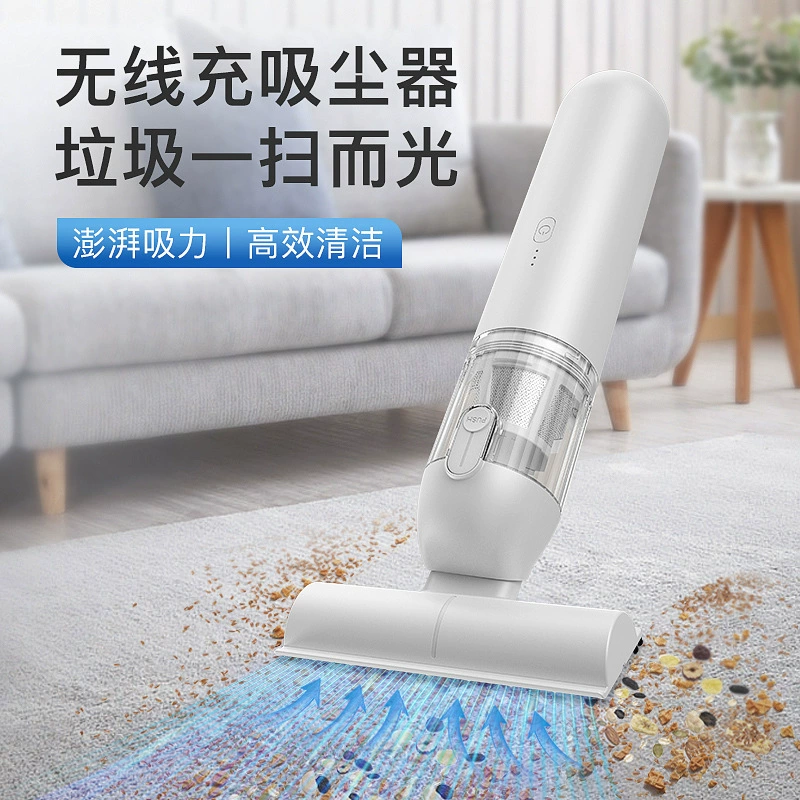 Ручной мини-дул всасывания и всасывания все в одном домашних животных беспроводной зарядки с базой с одним щелчком пыли бортовой пылесос