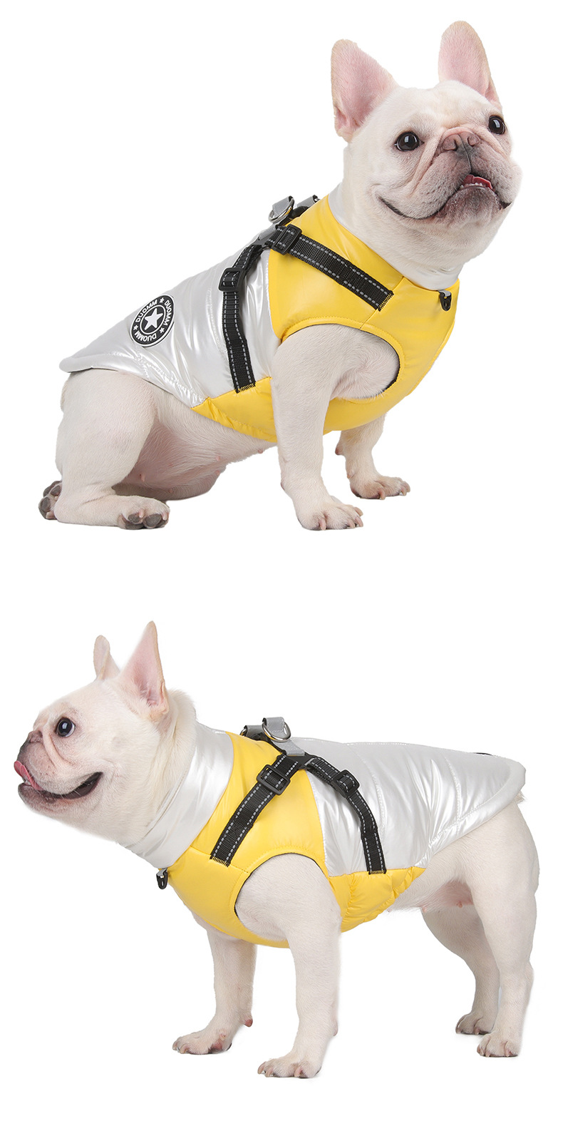 Moletom com capuz para cães casaco de inverno refletivo_voghion.com
