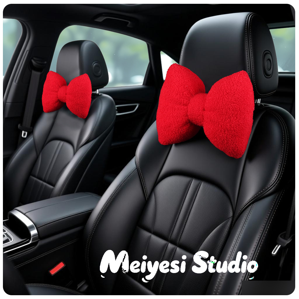 Cochecabezas de automóviles almohada de abrazamiento de cordero calentamiento de cochecabezas de automóviles de invierno protección de cuello accesorios interiores de automóviles simples