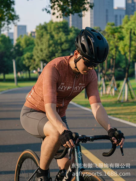 WYFMYF Racing Short Sleeve Cycling Jersey Seamless Cuffs Back Pocket Road Bike Sports Cycling Top