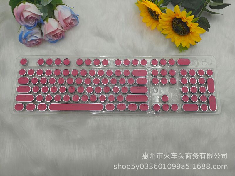 パンクキーキャップ、フランス語、韓国語、ロシア語、スペイン語、タイ語、台湾語、表音語、メカニカルキーボード、ラウンドキーキャップ|undefined
