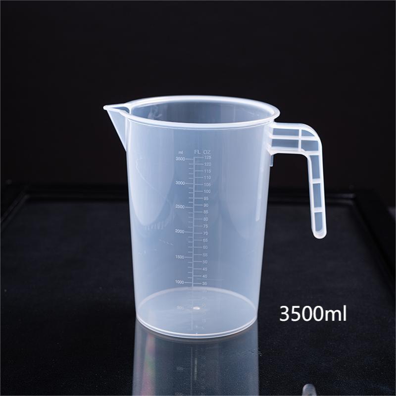 Taza de medir Taza de precipitados con asa Taza de escala doméstica de grado alimenticio Taza de medición comercial Taza de medición de plástico con escala para cocina