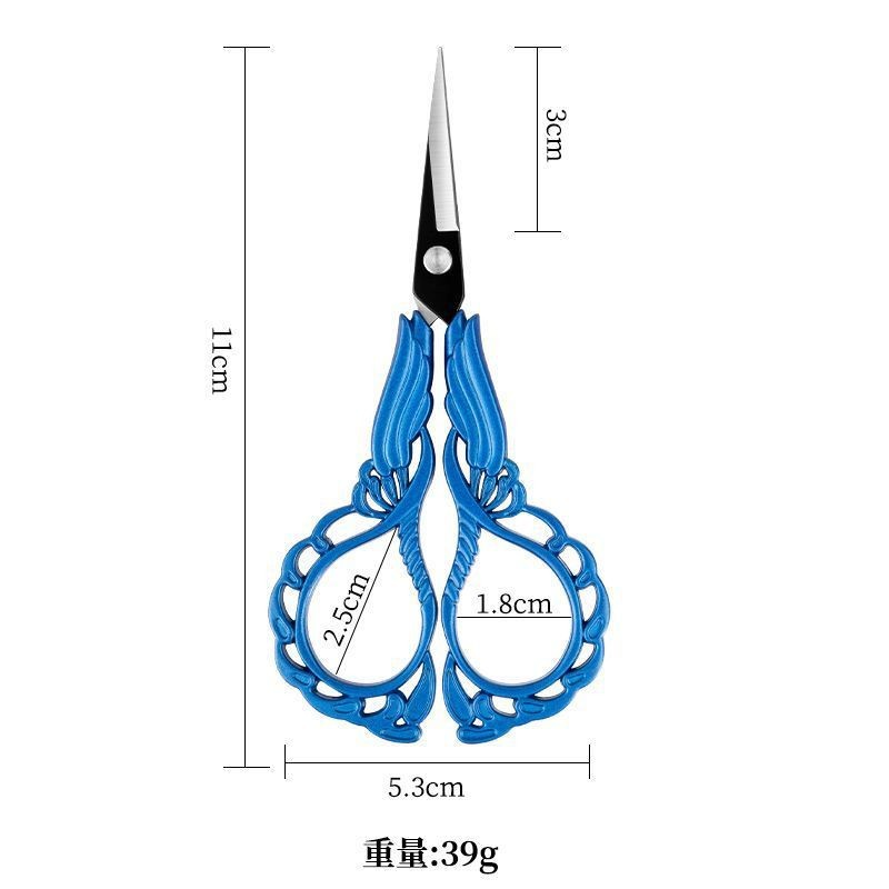 (2개) 스테인레스 스틸 베르가못 꽃 가위 자수 가위 스레드 헤드 크로스 스티치 가정용 가위 매화 가위 빈티지 공예 사무실 가위
