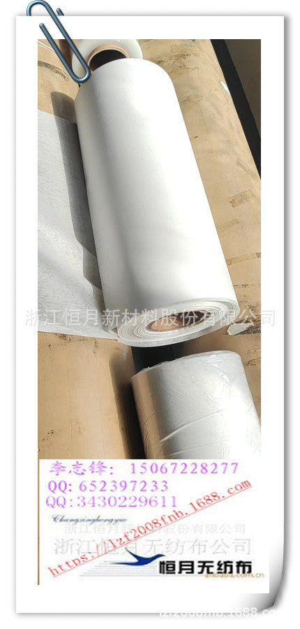 光面无纺布亲肤亚光40内层过滤布白色30口罩过滤滤布热轧ES工厂