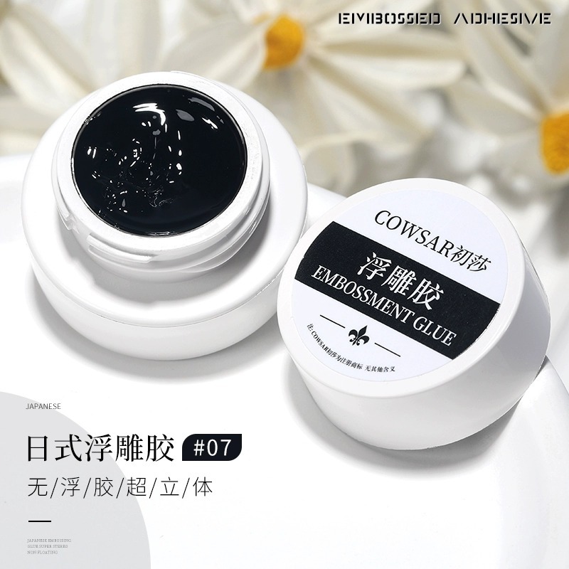 Wash-free relief glue (black)