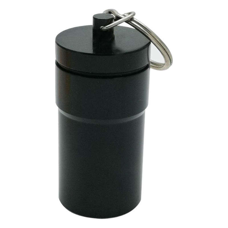 Large Aluminum Alloy Medicine Bottle Metal Keychain Storage Bottle Metal Earplug Storage Box Convenient Metal Sealed Can
