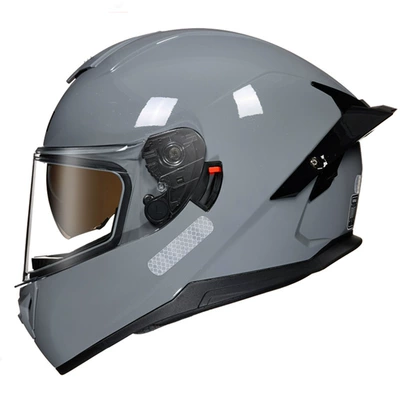 Motosiklet kaskı (dəbilqə) – car helmet - cement-ash-transparent-m