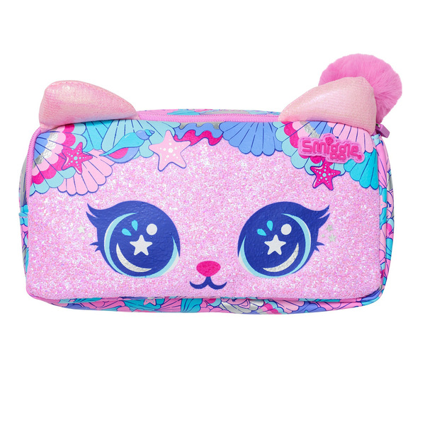 Double-layer capacious cartoon pencil case for students