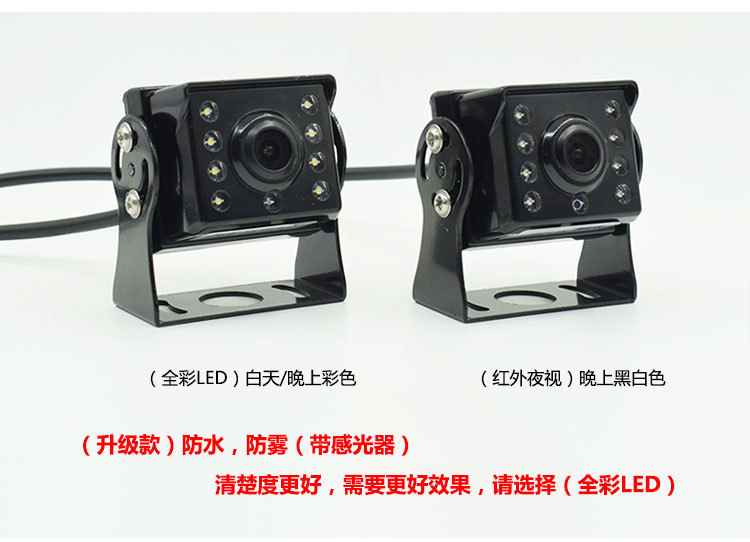 Truck High-Definition Vehicle-Mounted Surveillance Rearview Camera Ahd Night Vision Dual-Control Eight-Light Aviation Reversing Mirror Camera
