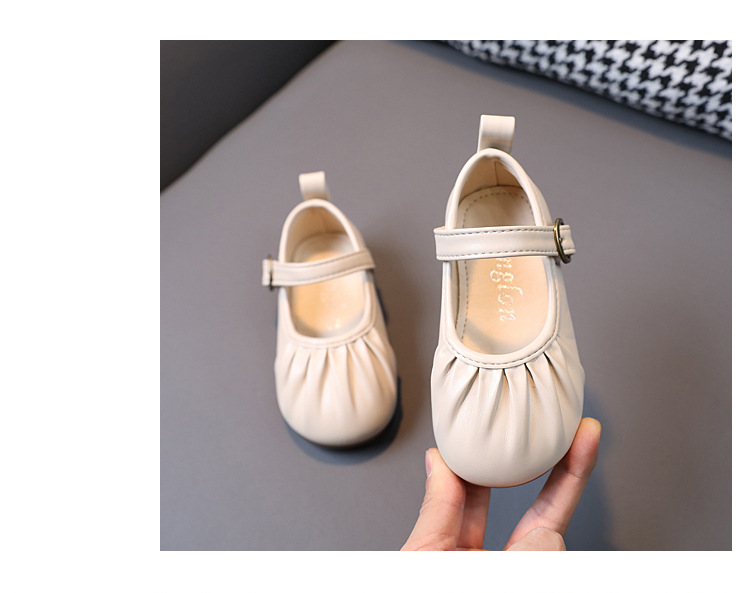 Sapatos de couro para menina estilo princesa sola macia_voghion.com