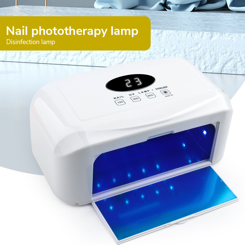 CJ-UVC001 nail disinfection lamp 80W infrared induction nail baking lamp LED lamp beads nail polish dryer