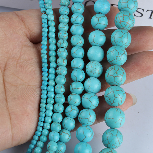 Turquoise round beads