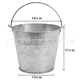 Creative Retro Portable Bucket Flower Iron Craft Home Decoration Dried Flower Basket Custom Creative Retro Flower Pot