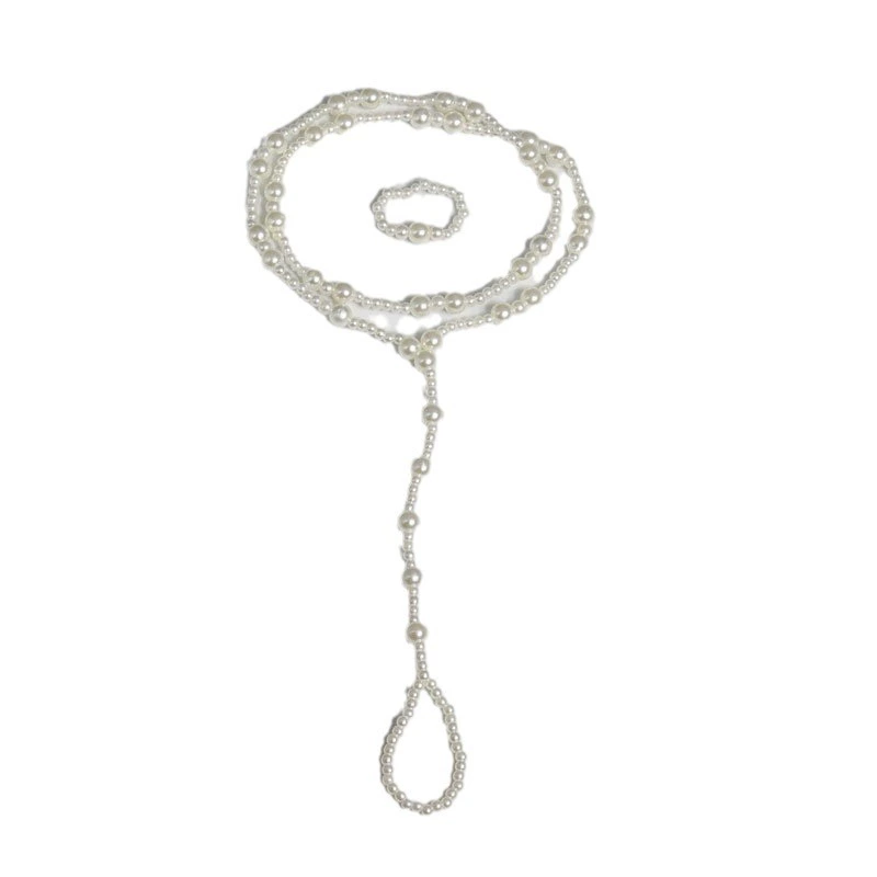 Модные летние anklet браслет, обувь для пляжа из жемчуга, европейский стиль