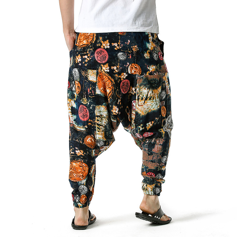 men's and women's foreign trade Harun yoga pants loose bohemian pants hanging pants moth pants 94
