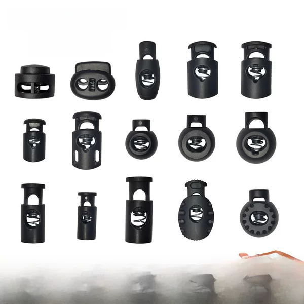 Manufacturer Wholesale Spot Spring Buckle Press Adjustment Rope Buckle Pig Nose Buckle Threaded Rope Buckle Pocket Rope Buckle Adjustable