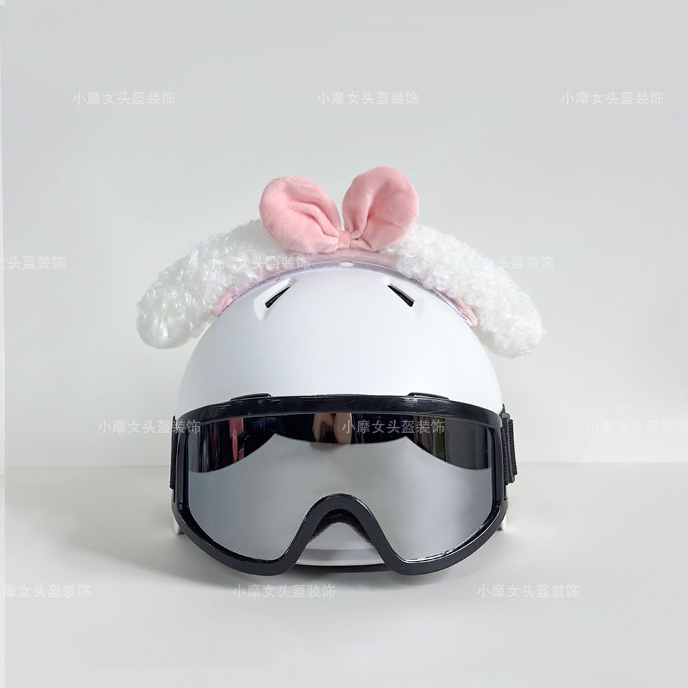 Super cute and adorable cartoon sunflower Duffy Bear headband, ski helmet, motorcycle helmet decoration accessory