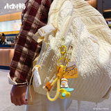 Оригинальный крутящийся самолет, мультяшный брелок, ключи от машины подходит для мужчин и женщин, подвеска для влюбленных