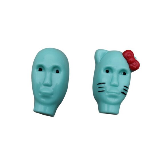 Cross-border creative little red book with alien pinch music decompression funny face doll toy cartoon decompression god