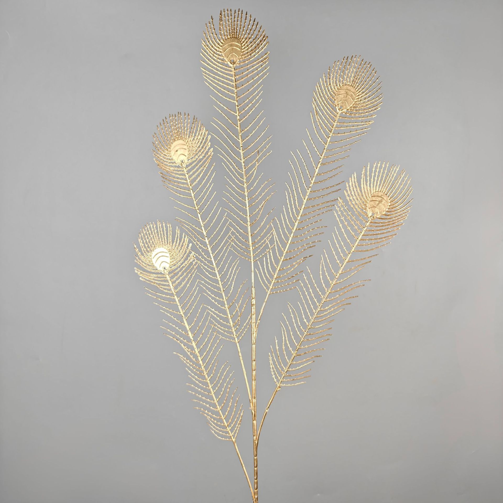 5 forks of peacock tail