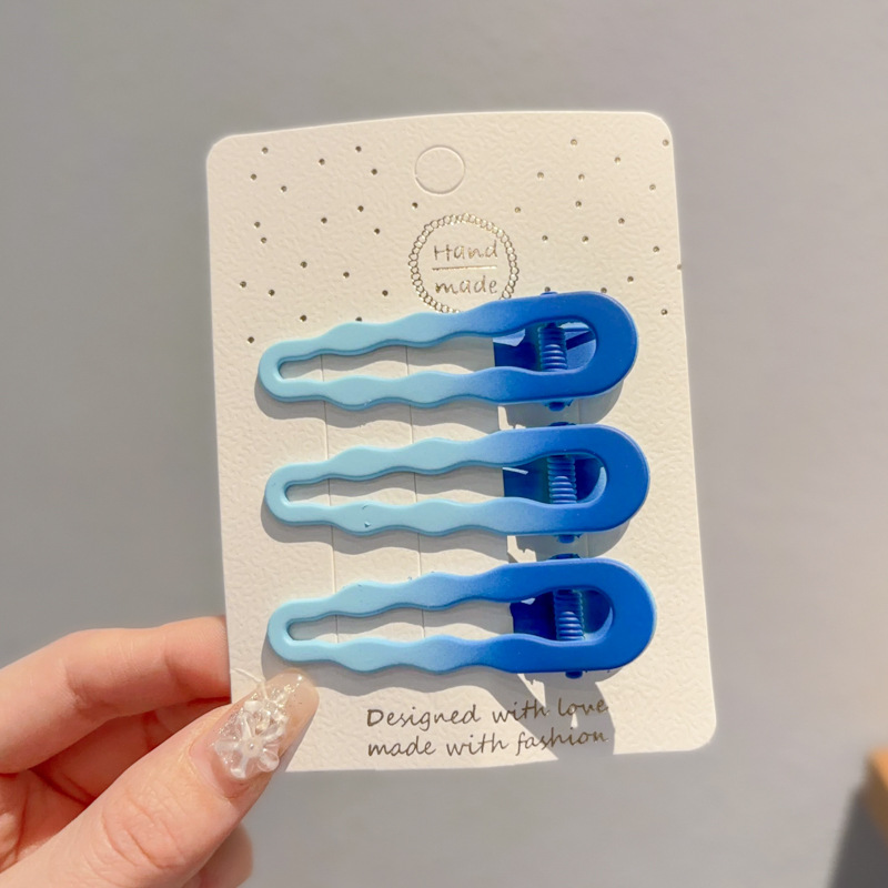 Coreana lateral frange clip de cabello de la frente de mujer sensación avanzada 2025 nuevo toque de dopamina clip de boca de pato