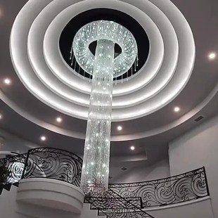 Creative Design Crystal Chandelier Five Star Hotel Lobby Luxury Crystal Chandelier Tassel Light String Wedding Large Chandelier