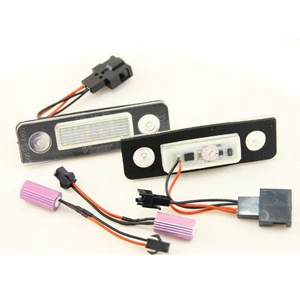 Suitable for Volkswagen Skoda Octavia II facelift models 09-12, license plate lights, 18 LED white lights, black cotton, 2 pieces