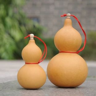 Natural Gourd Pendant Wine Gourd Opening Door Painted Chinese Style Wine Decoration Home Decoration Ornaments Wholesale Direct Sales