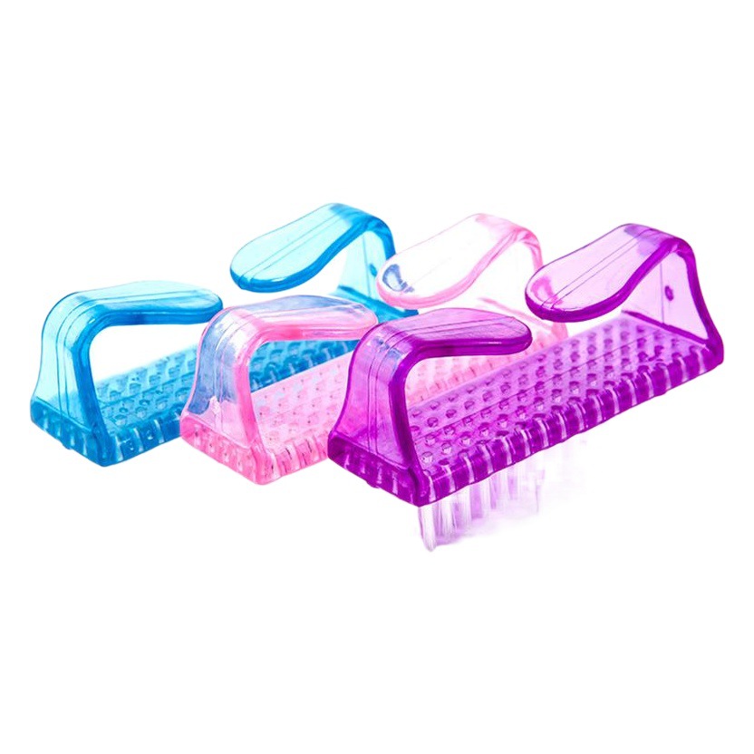 Herramientas de uñas cepillo de cuerno de plástico grande polvo de uñas cepillo de polvo cepillo de cuerno Limpieza de uñas Herramientas de limpieza