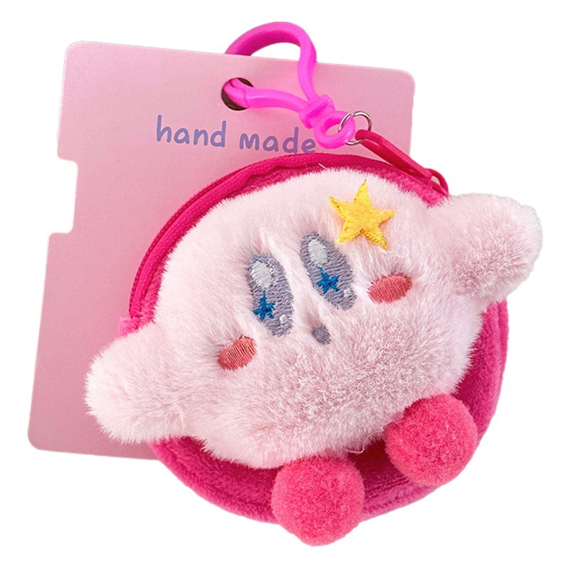 Nuevo lindo mini monedero de felpa, colgante de decoración de niña, bolso de almacenamiento de auriculares de dibujos animados creativos, colgante al por mayor