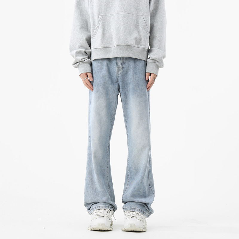 Jeans Men's Vibe American Style Trendy Straight Pants Men's Spring and Autumn Trendy Brand Weila High Street All-match Casual Pants