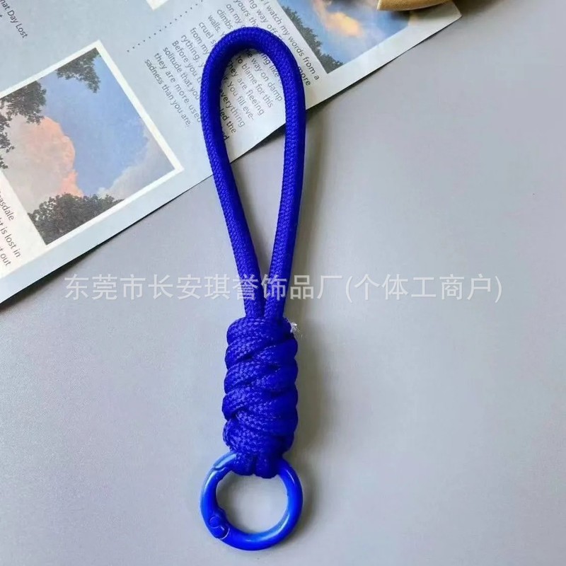 小红书热款简约彩色手机挂绳钥匙扣水杯挂绳卡套编织绳腕带防丢绳|undefined