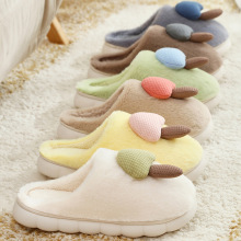 女款秋冬季棉拖鞋新款蘑菇韩版可爱保暖成人情侣棉拖鞋男外贸跨境