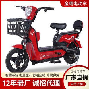New Guobo Electric Vehicle Manufacturer wholesale cross -border step -by -step two -wheel battery car 48V lithium battery adult electric bicycle