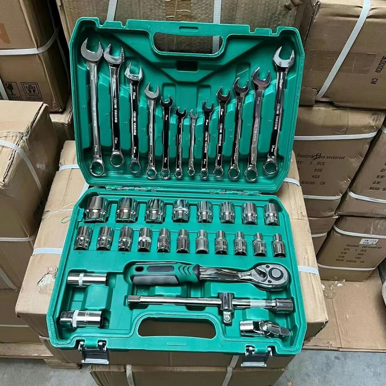 216 conjuntos de herramientas de reparación de automóviles reparación de automóviles llave de manguito conjunto trinquete combinación de llave rápida