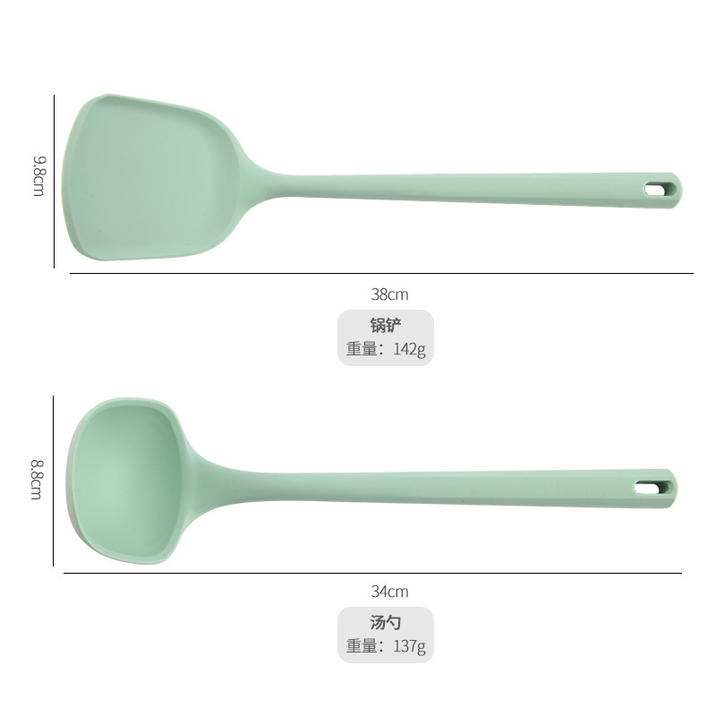 全包硅胶锅铲汤勺家用厨房一体式炒菜锅铲烹饪铲勺不粘锅专用炒菜|undefined