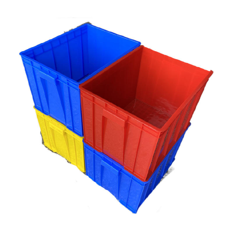 厂家批发加厚11号塑料周转箱 物料区分胶箱 红色大号胶盆