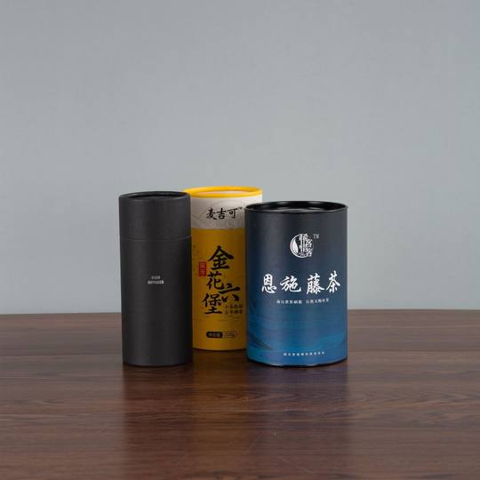 Factory Direct round certificate packaging paper tube color printing logo tea paper can products Kraft paper cylinder paper tube