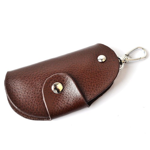 Factory cowhide car key bag multifunctional keychain home key bag remote control universal leather case