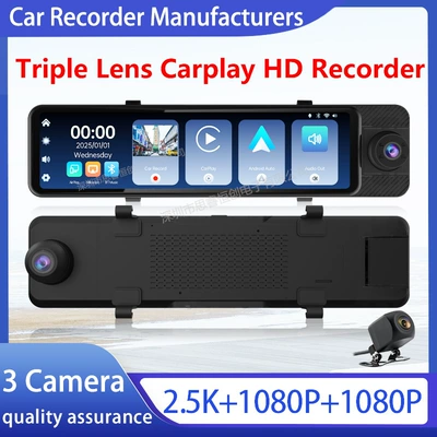 Carplay Full-Screen Streaming Rearview Mirror Driving recorder
