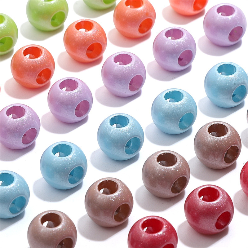 5 PCS/Package Arylic Solid Color Beads display picture 3